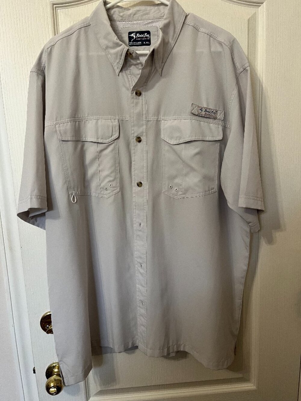 Bimini Bay Outfitters Silver Short Sleeve XL Outdoor Fishing Shirt